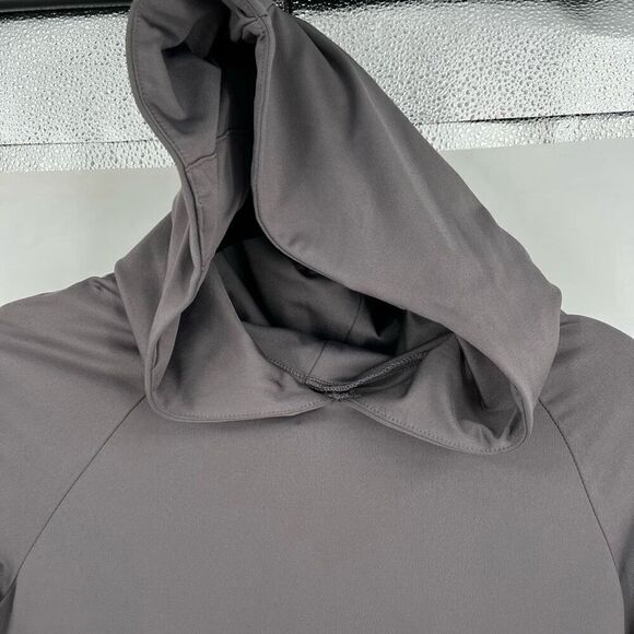 Betabrand Red Eye Travel Dress Gray Hooded Stetch Vacation Size XS - Picture 7 of 16